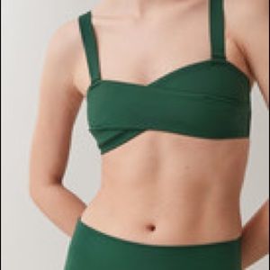 Cos Forest Green bandeau bikini